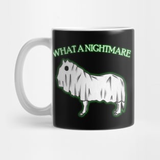 "What A Nightmare" - Punny Halloween Sheet Ghost Horse Mug